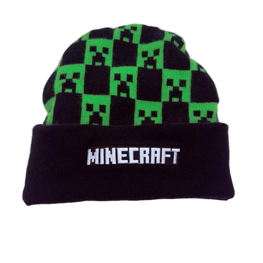 Minecraft Knit Beanie Hat One Size